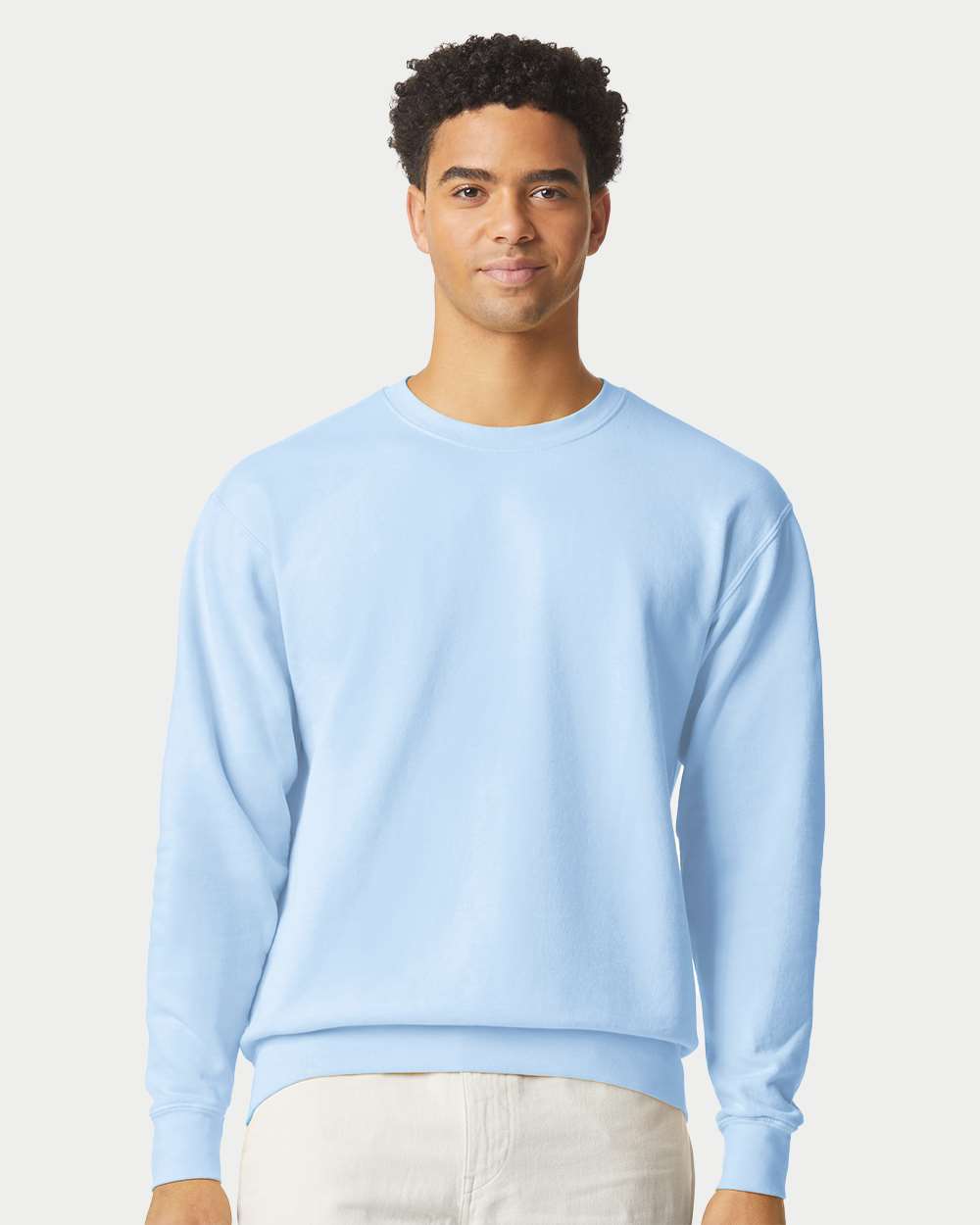 Unisex Garment-Dyed Lightweight Crewneck Sweatshirt – 1466 – Hydrangea