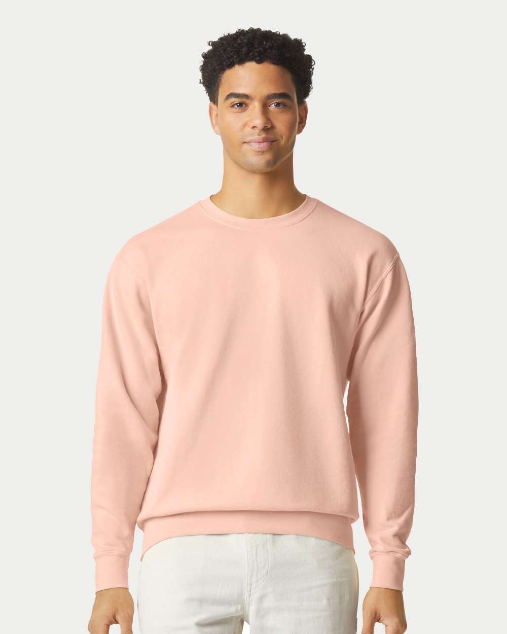 Unisex Garment-Dyed Lightweight Crewneck Sweatshirt – 1466 – Peachy