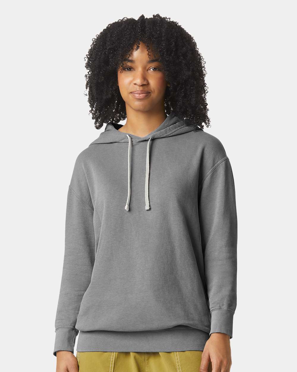 Unisex Garment-Dyed Lightweight Hooded Sweatshirt – 1467 – Grey