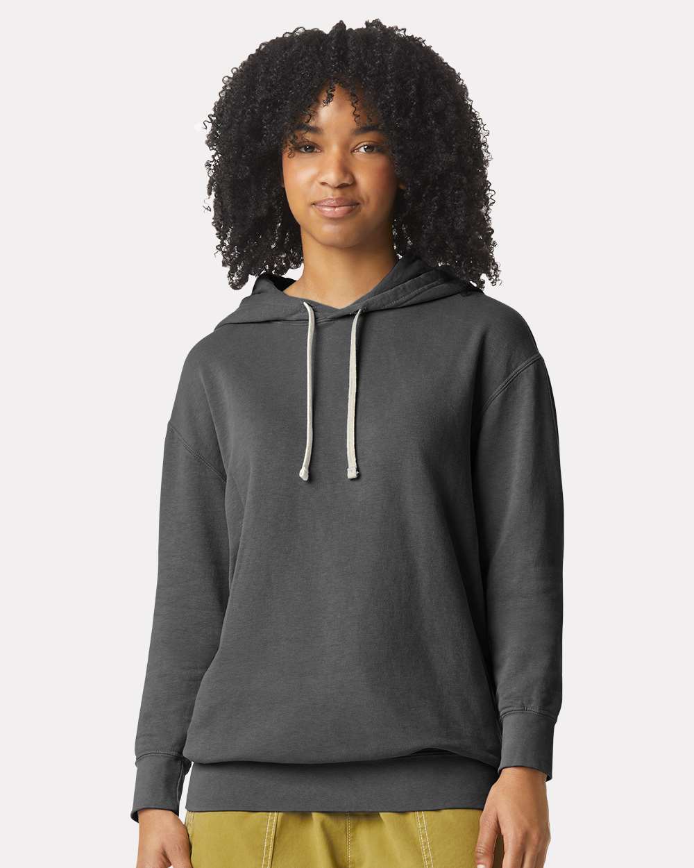 Unisex Garment-Dyed Lightweight Hooded Sweatshirt – 1467 – Pepper