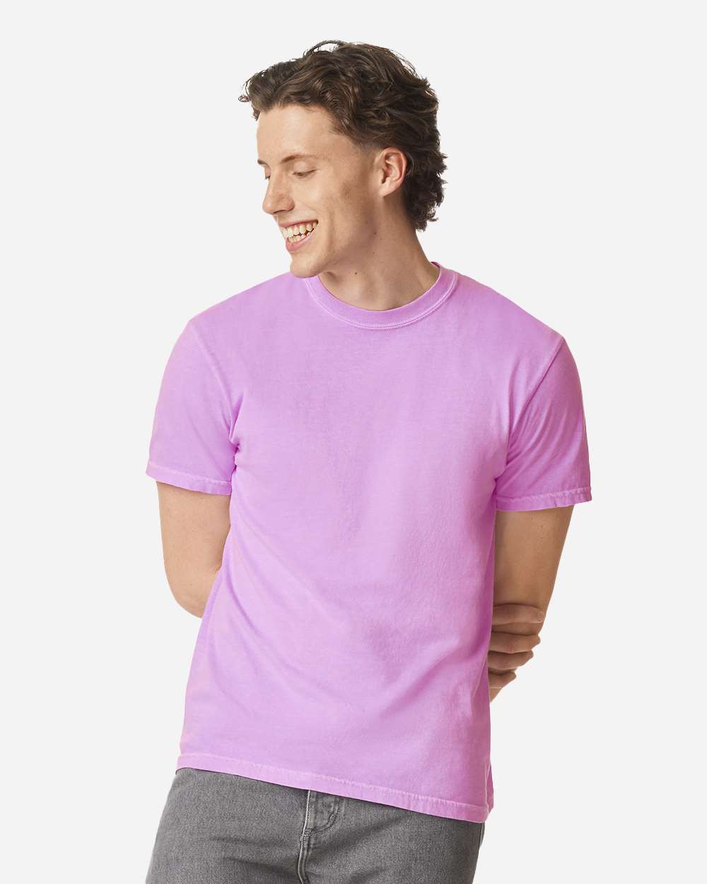 Unisex Garment-Dyed Heavyweight T-Shirt – 1717 – Neon Violet
