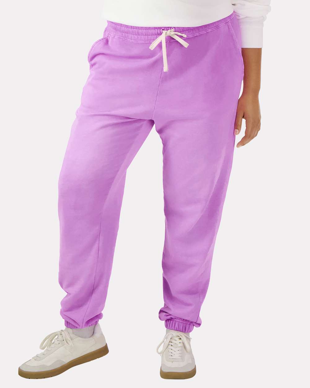 Unisex Garment-Dyed Lightweight Sweatpants – 1469 – Neon Violet