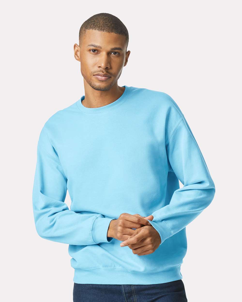 Unisex Softstyle® Midweight Crewneck Sweatshirt – SF000 – Sky