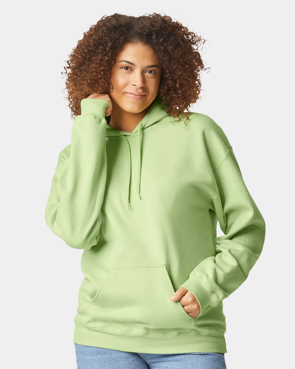 Unisex Softstyle® Midweight Hooded Sweatshirt – SF500 – Pistachio