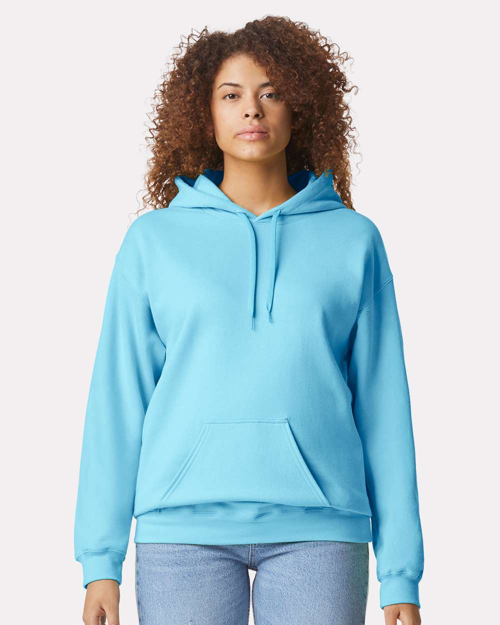 Unisex Softstyle® Midweight Hooded Sweatshirt – SF500 – Sky