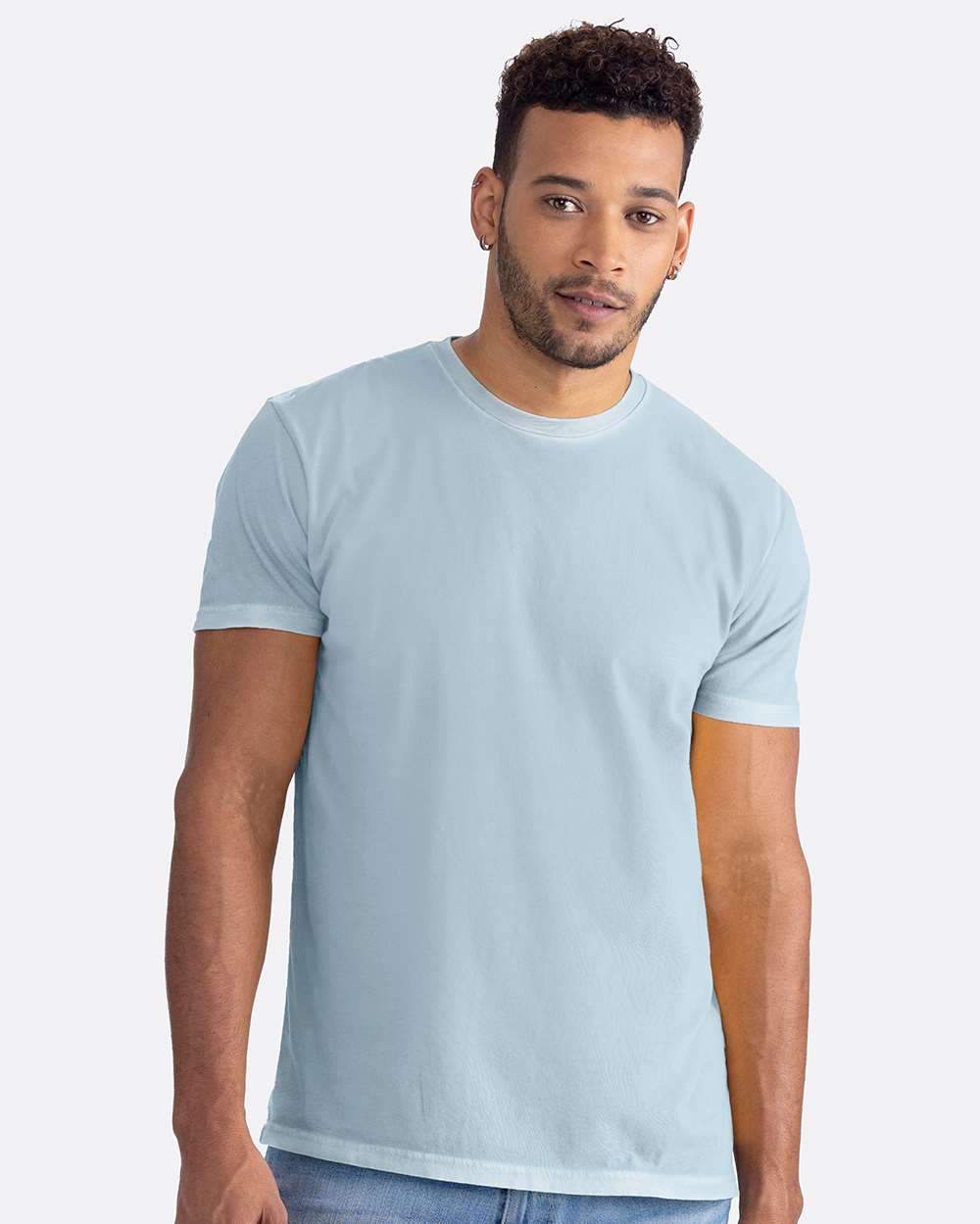Unisex Soft Washed Tee – 3600SW – Washed Stonewash Denim