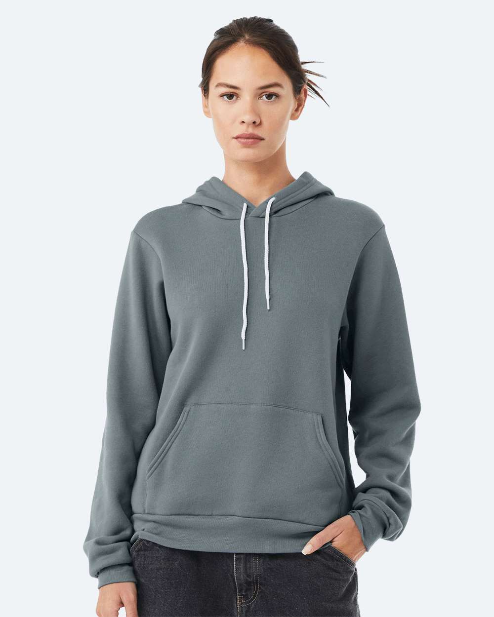 Unisex Sponge Fleece Hoodie Sweatshirt – 3719 – Blue Storm