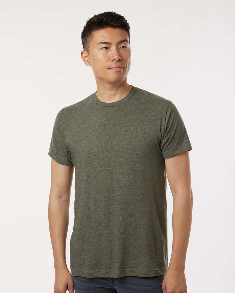 Fine Jersey T-Shirt – 4502 – Heather Military Green