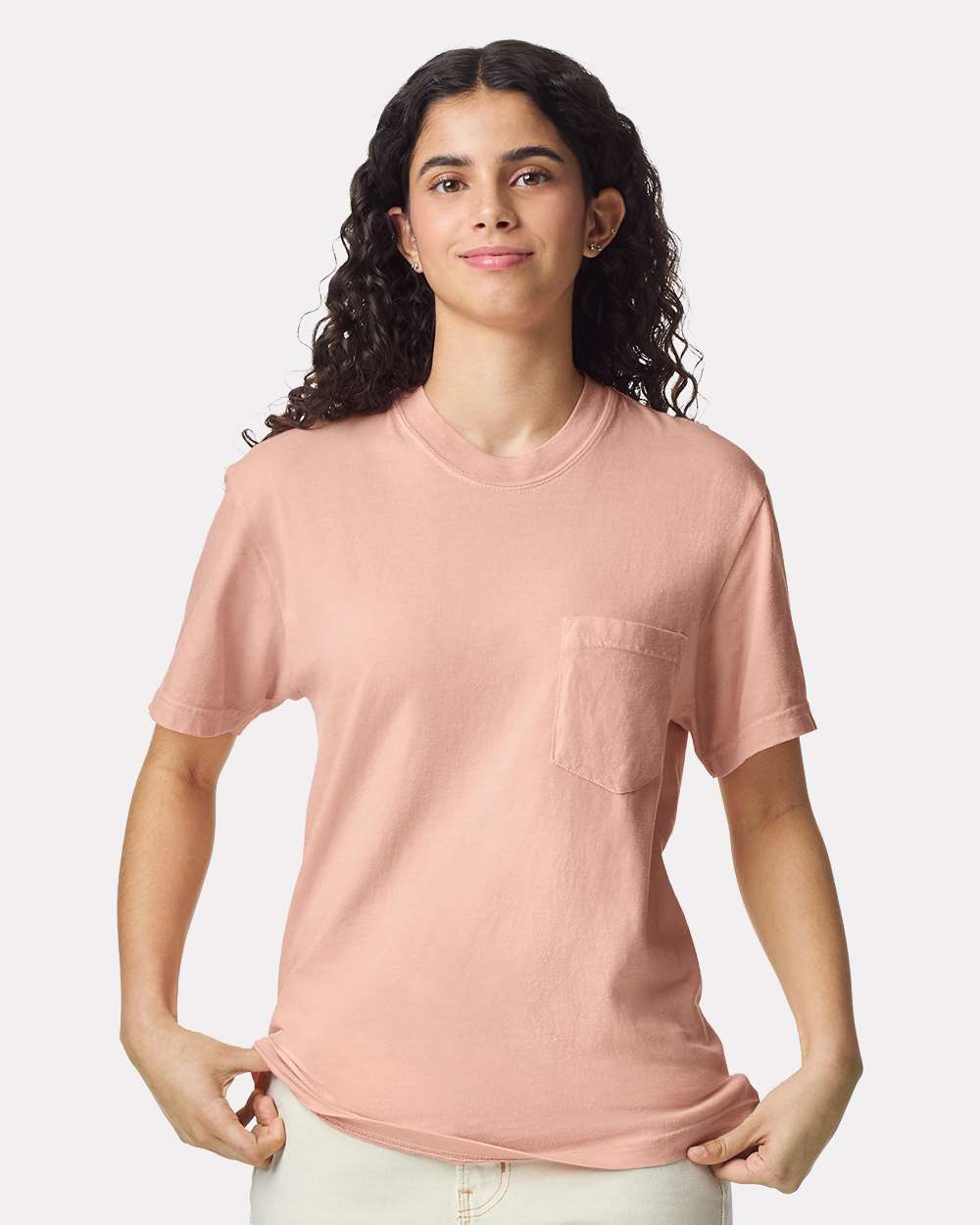 Unisex Garment-Dyed Heavyweight Pocket T-Shirt – 6030 – Peachy