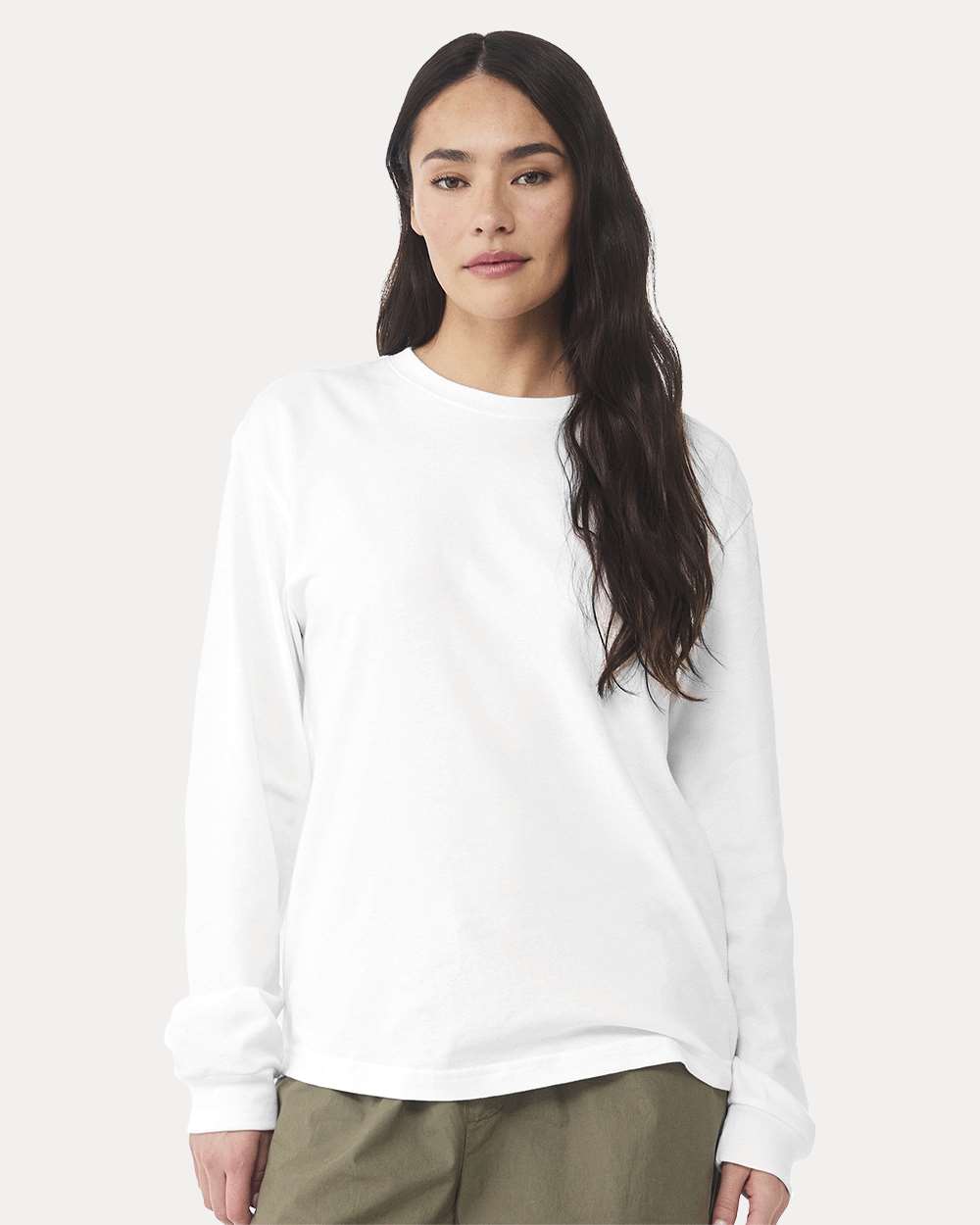 6 oz. Heavyweight Long Sleeve Tee – 3511 – White