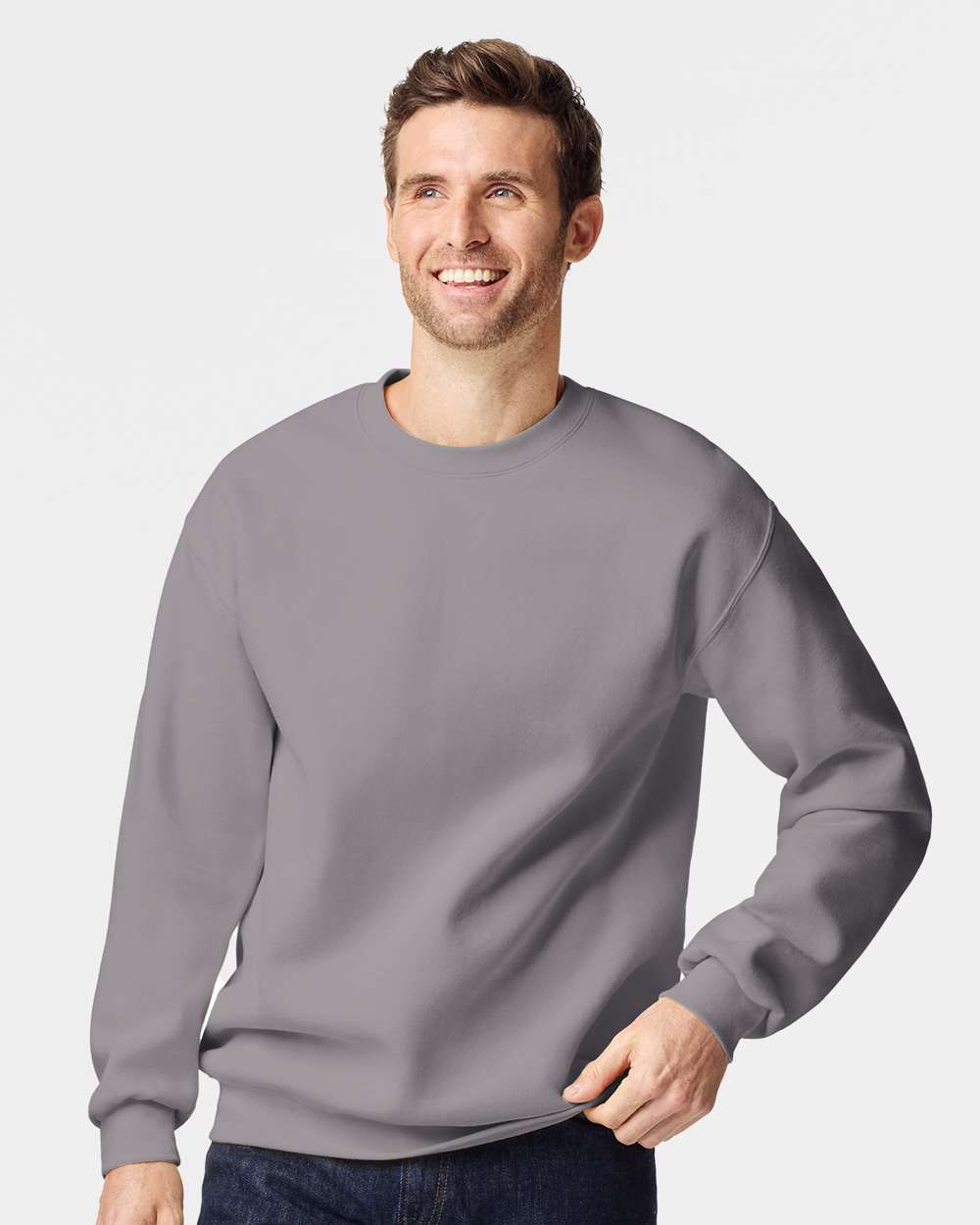 Unisex Hammer™ Maxweight Crewneck Sweatshirt – 19000 – Gravel