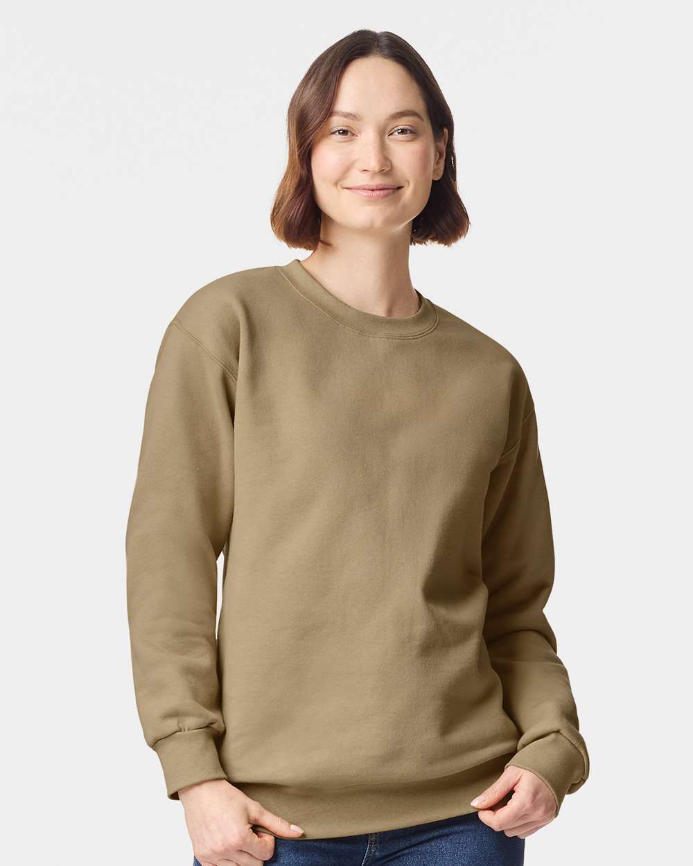 Unisex Hammer™ Maxweight Crewneck Sweatshirt – 19000 – Tan