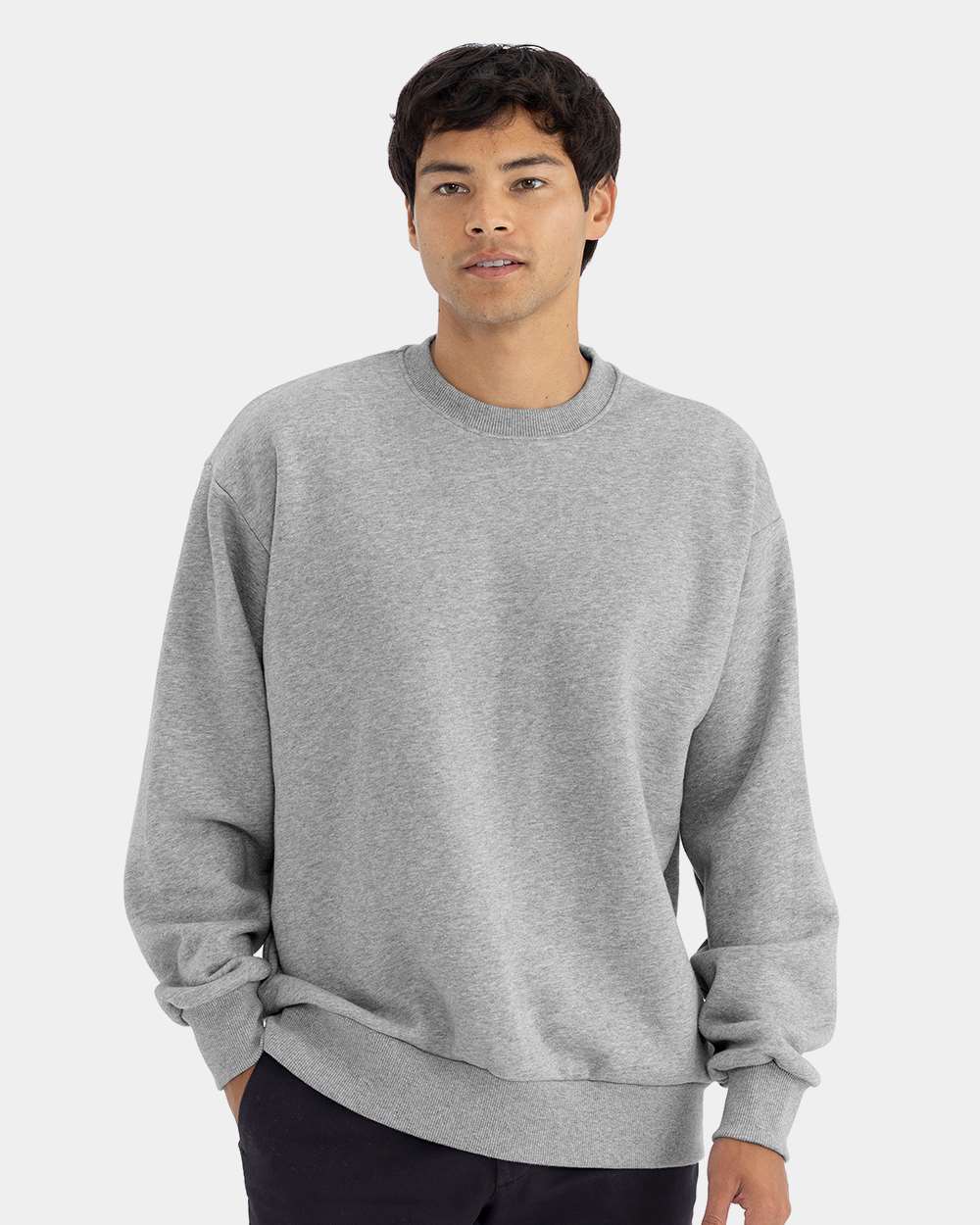 Unisex Heavyweight Crewneck Sweatshirt – 9007 – Heather Grey