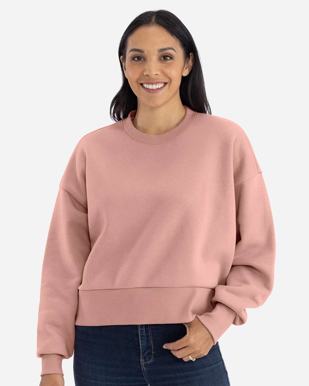 Women's Heavyweight Crewneck Sweatshirt – 9087 – Desert Pink