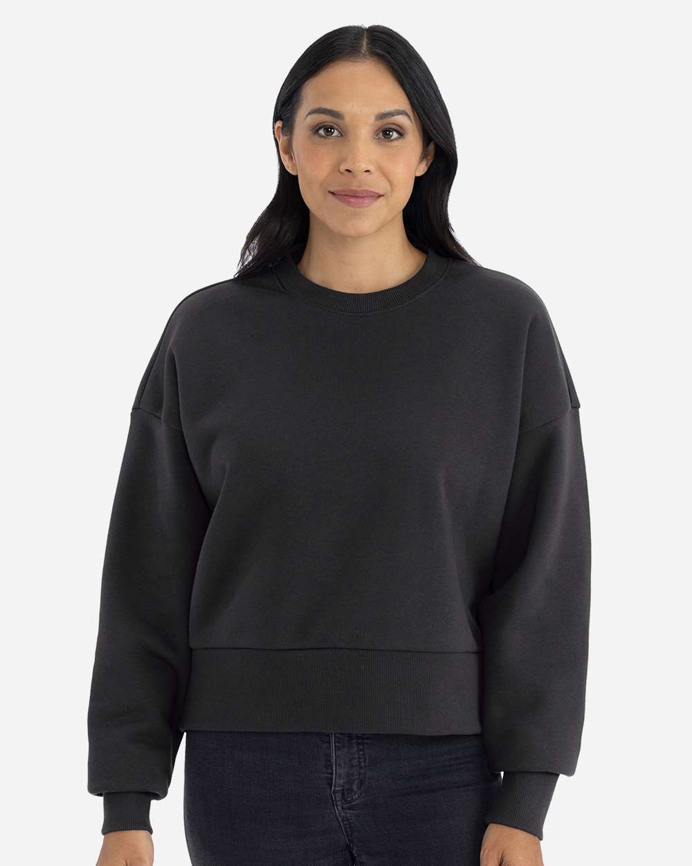 Women's Heavyweight Crewneck Sweatshirt – 9087 – Graphite Black