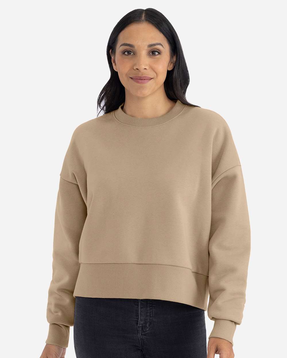 Women's Heavyweight Crewneck Sweatshirt – 9087 – Tan