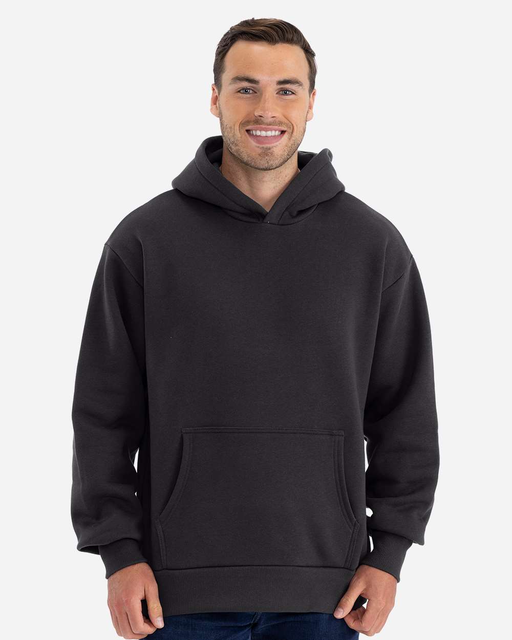 Unisex Heavyweight Fleece Hoodie Sweatshirt – 9307 – Graphite Black