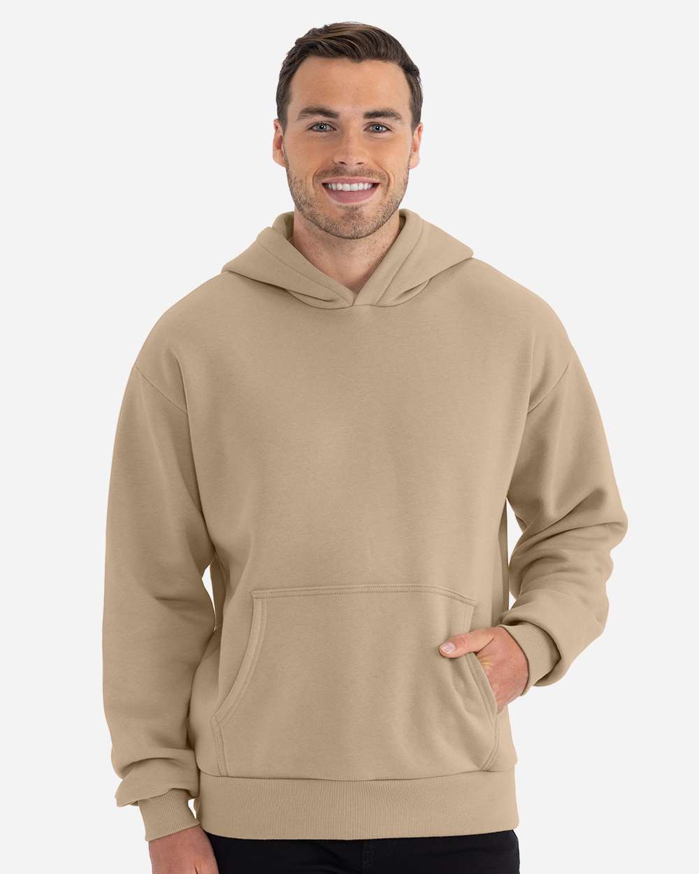 Unisex Heavyweight Fleece Hoodie Sweatshirt – 9307 – Tan