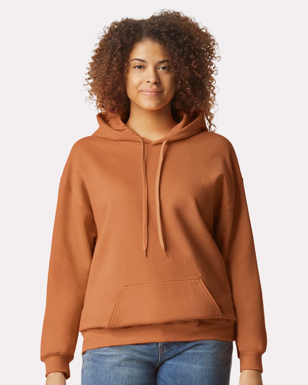Unisex Softstyle® Midweight Hooded Sweatshirt – SF500 – Texas Orange