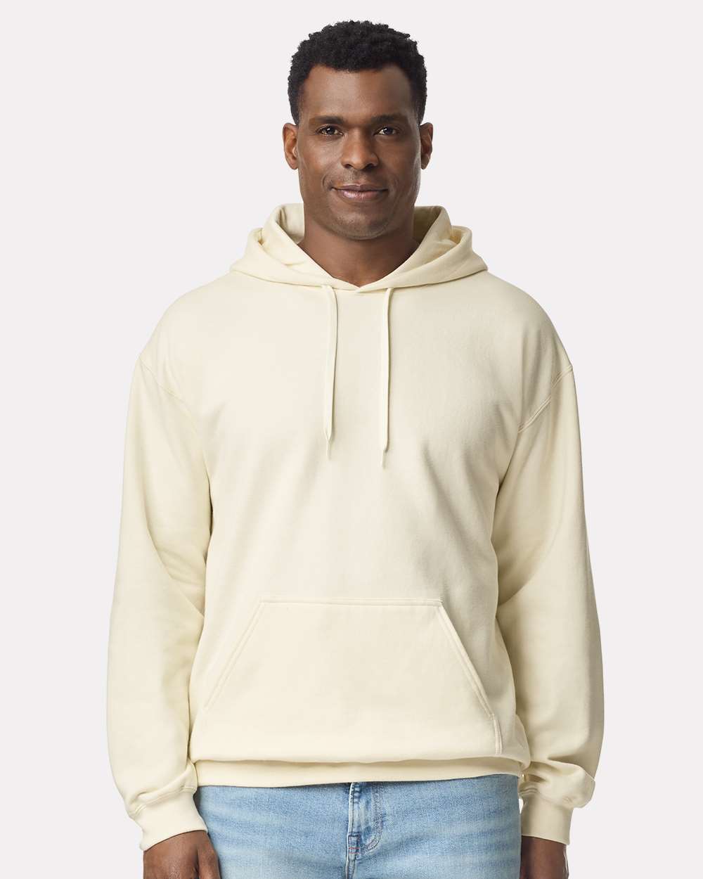 Unisex Softstyle® Midweight Hooded Sweatshirt – SF500 – Off White
