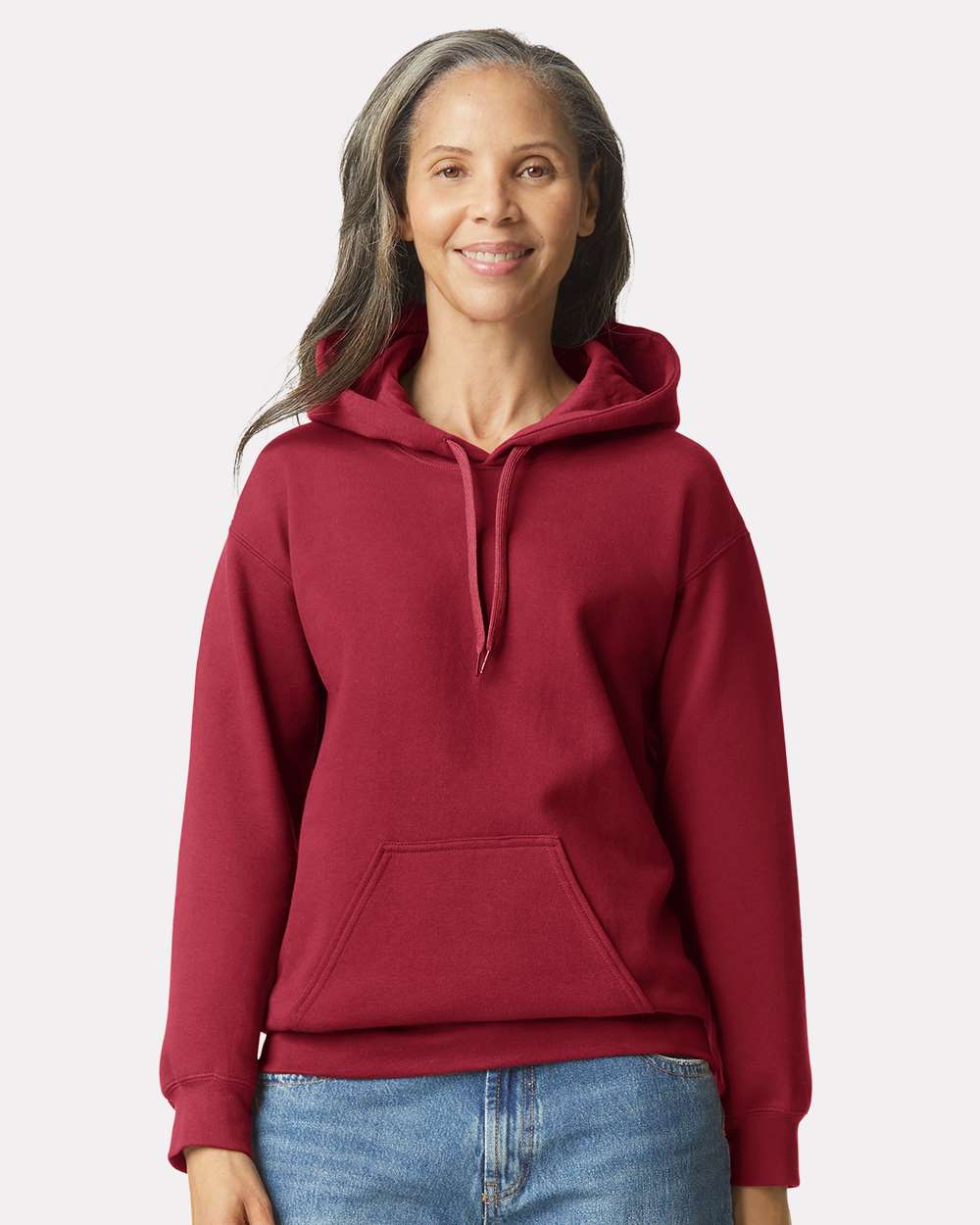 Unisex Softstyle® Midweight Hooded Sweatshirt – SF500 – Cardinal