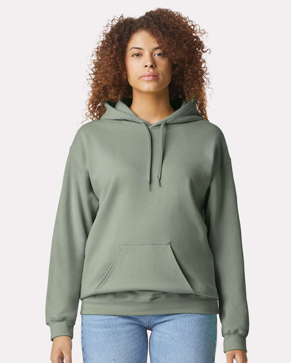 Unisex Softstyle® Midweight Hooded Sweatshirt – SF500 – Sage