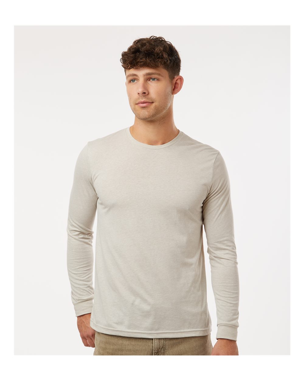 Unisex CVC Long Sleeve Tee – 6211 – Sand