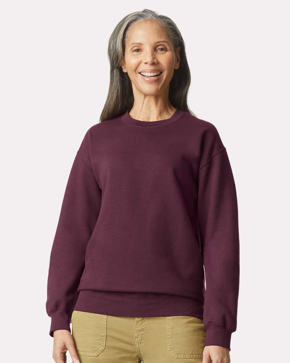 Unisex Softstyle® Midweight Crewneck Sweatshirt – SF000 – Maroon