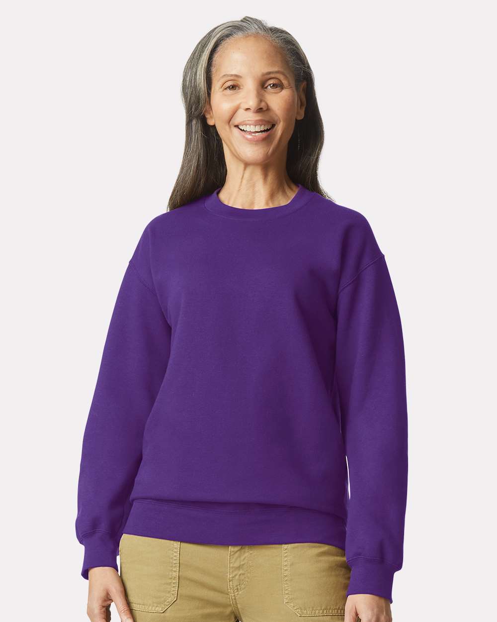 Unisex Softstyle® Midweight Crewneck Sweatshirt – SF000 – Purple