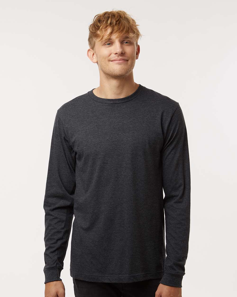Fine Jersey Long Sleeve T-Shirt – 4501 – Heather Graphite