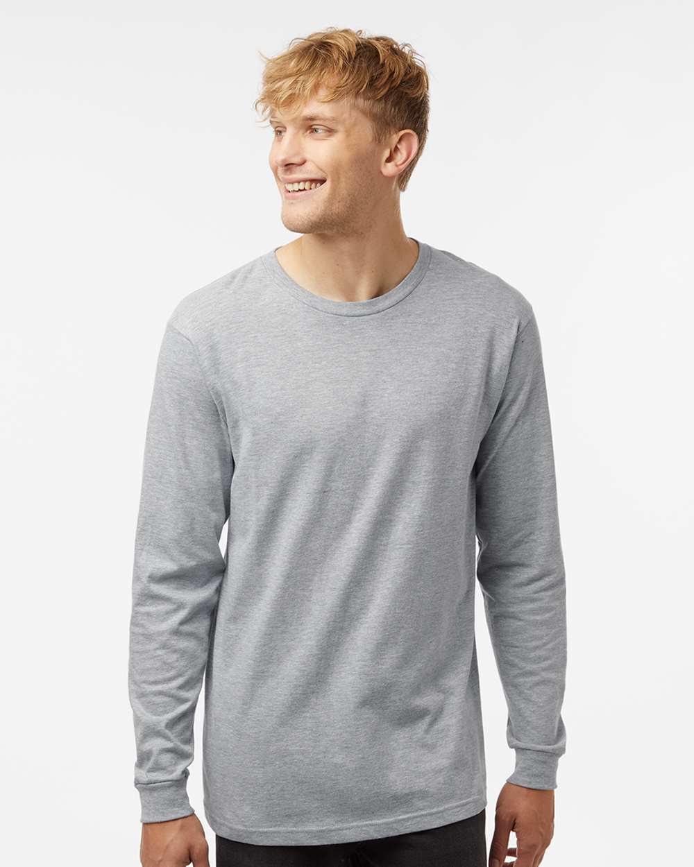 Fine Jersey Long Sleeve T-Shirt – 4501 – Heather Grey
