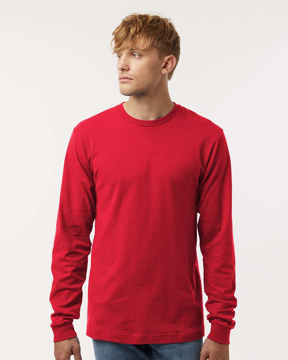Fine Jersey Long Sleeve T-Shirt – 4501 – Fine Red