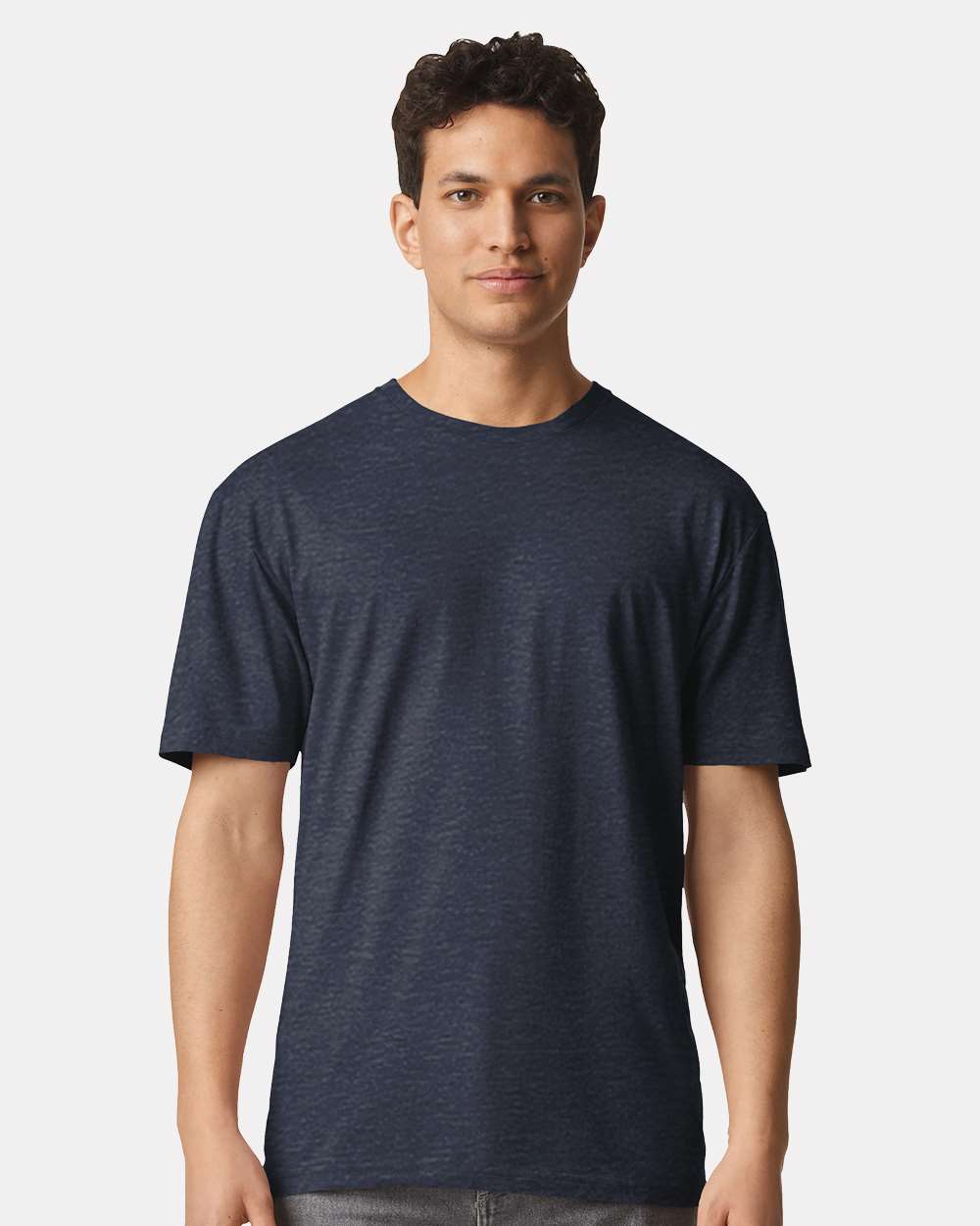 Unisex Light Cotton T-Shirt – 3000 – Heather Navy