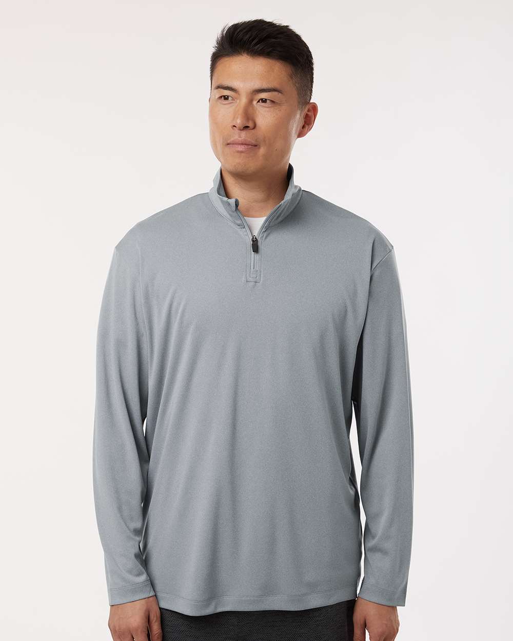 Men's Pro-Lock Performance Quarter-Zip Pullover – 41870 – Heather Steel