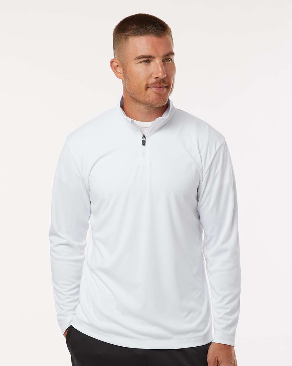 Men's Pro-Lock Performance Quarter-Zip Pullover – 41870 – White