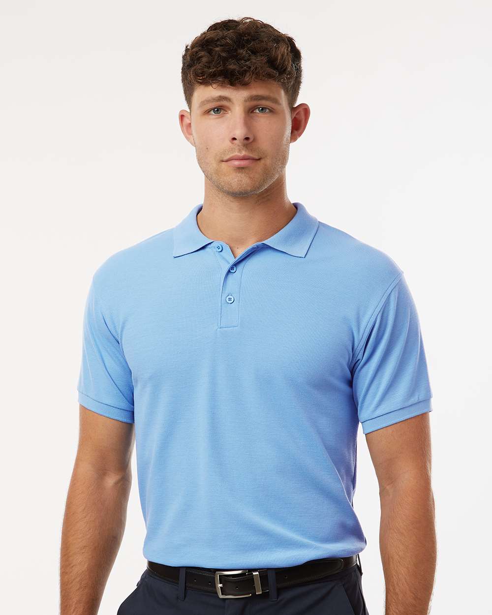 Men's Pique Polo – 62800 – Cloud Blue
