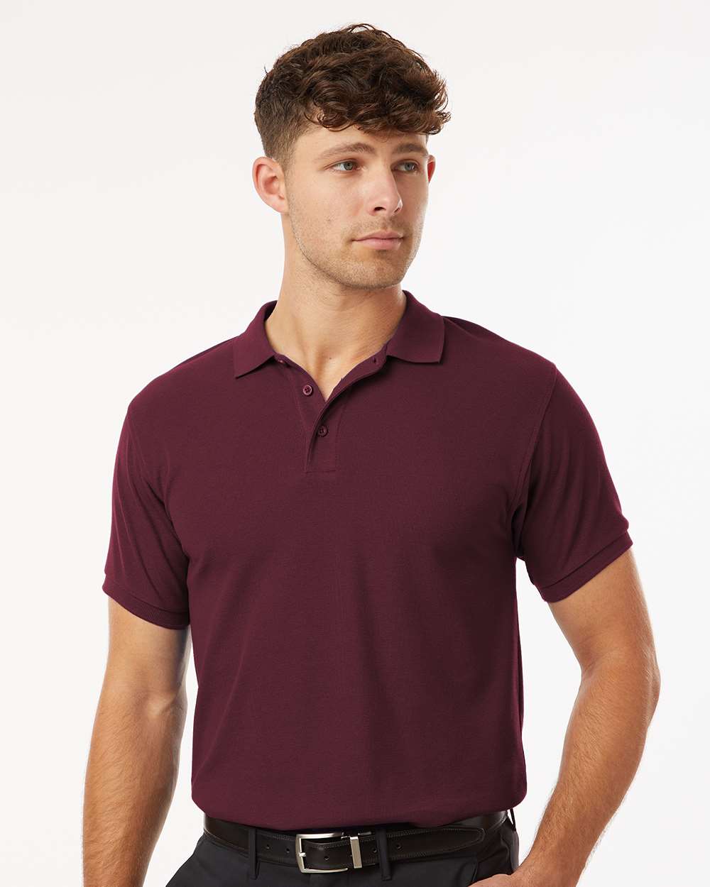 Men's Pique Polo – 62800 – Maroon