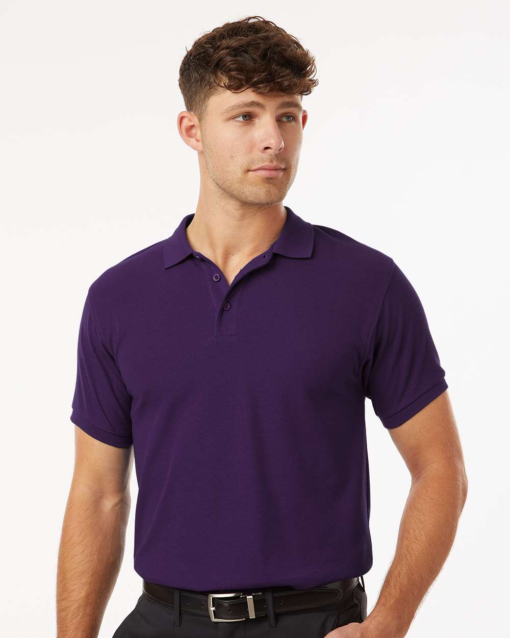 Men's Pique Polo – 62800 – Purple
