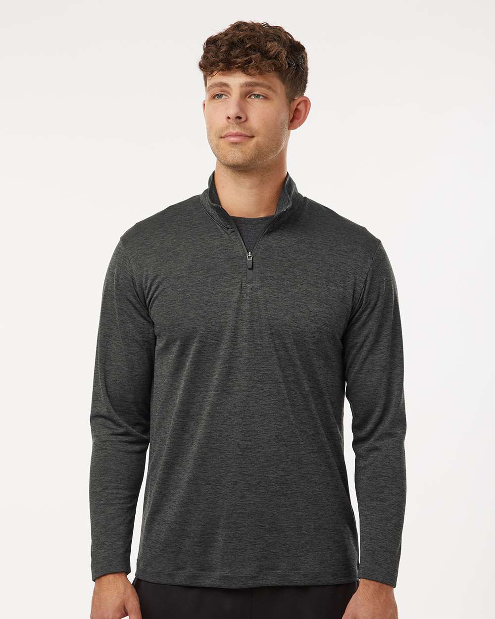 Men's Pro-Lock Performance Mélange Quarter-Zip Pullover – 4HM700