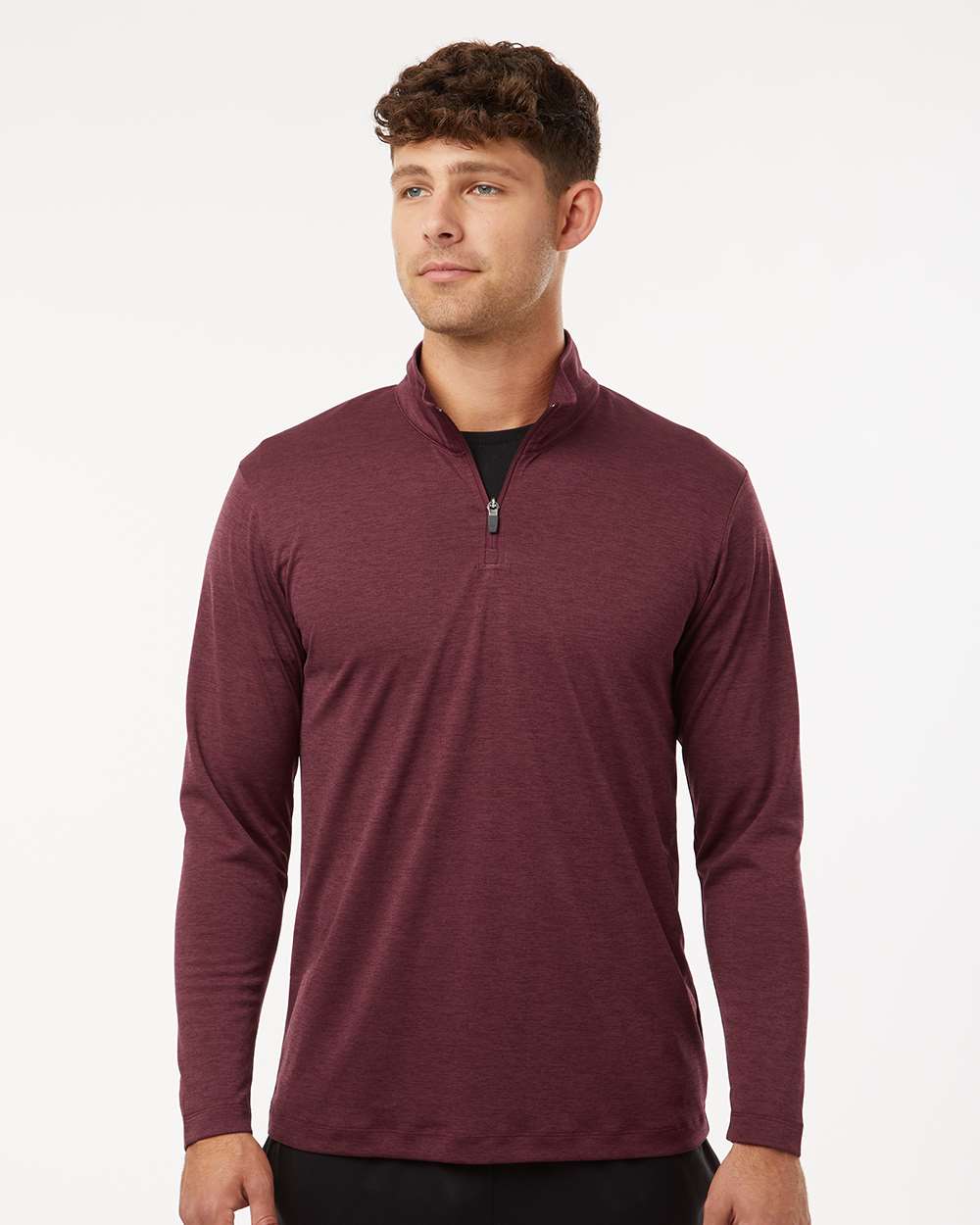 Men's Pro-Lock Performance Mélange Quarter-Zip Pullover – 4HM700