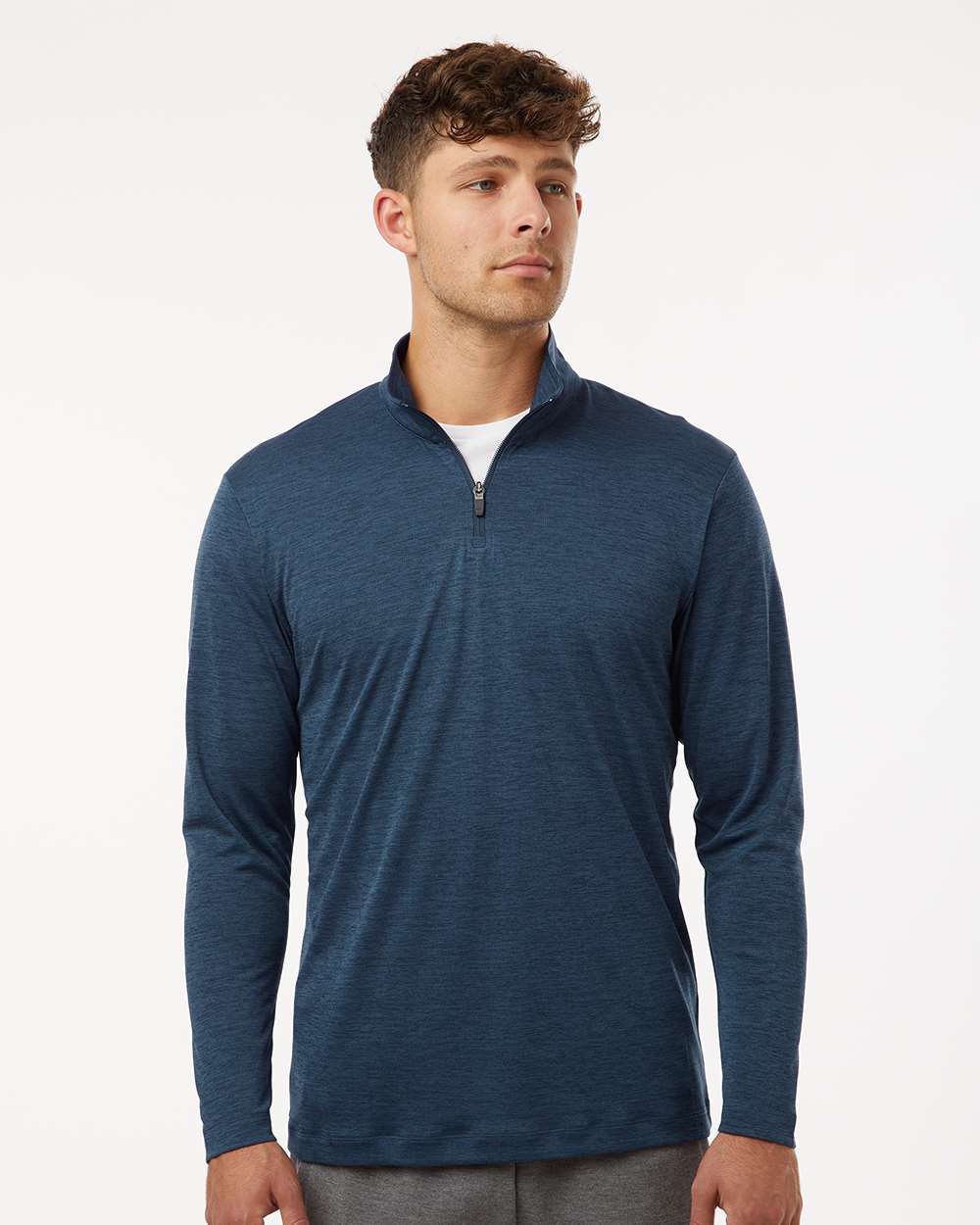 Men's Pro-Lock Performance Mélange Quarter-Zip Pullover – 4HM700