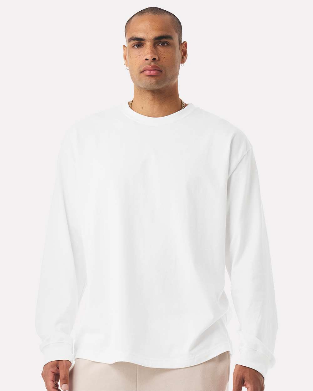 Unisex 7.5 oz Heavyweight Long Sleeve Tee – 4651 – White