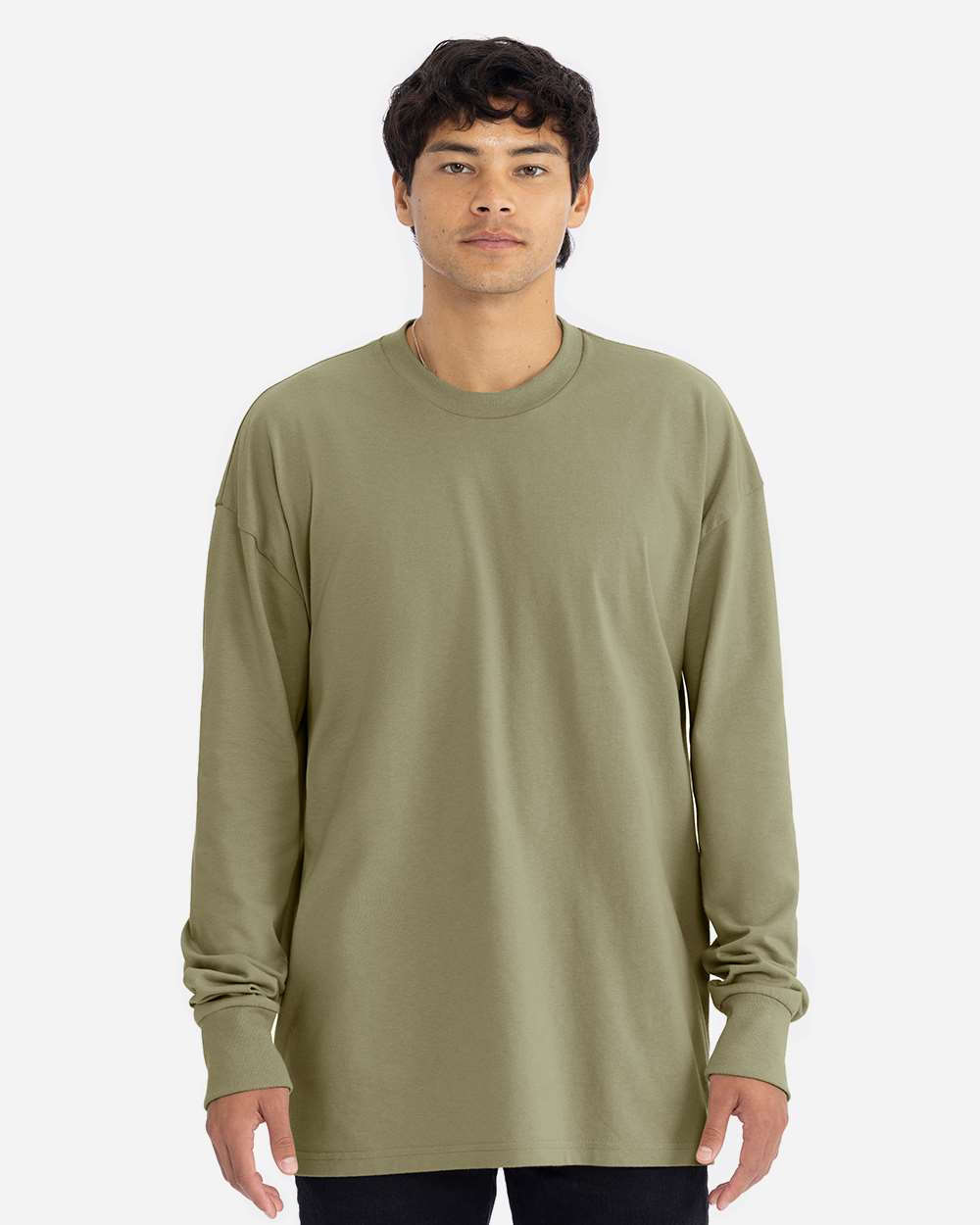 Unisex Heavyweight Long Sleeve Tee – 7211 – Light Olive