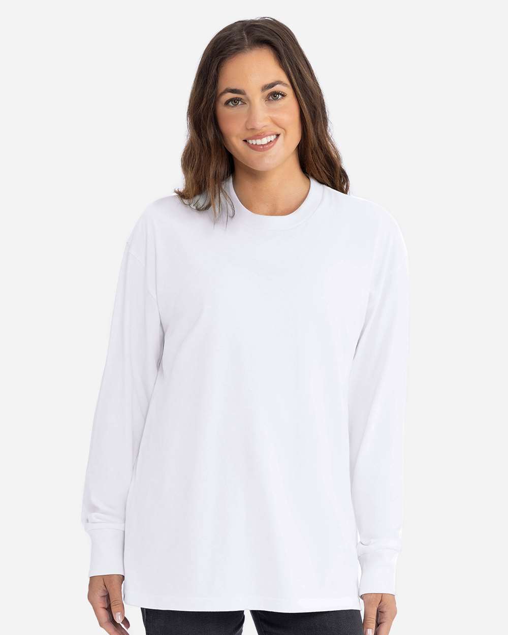 Unisex Heavyweight Long Sleeve Tee – 7211 – White
