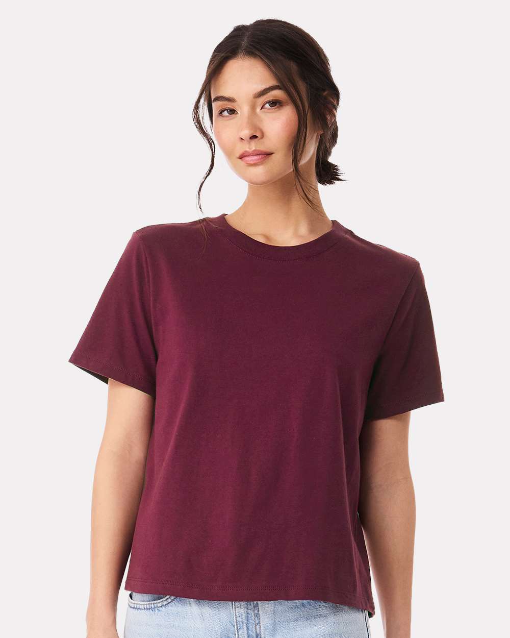 Women's 6 oz. Heavyweight Tee – 6110 – Maroon