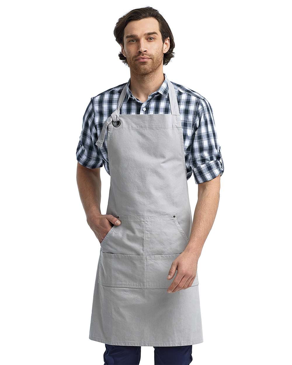 Calibre Heavy Cotton Canvas Pocket Apron – RP137 – Silver