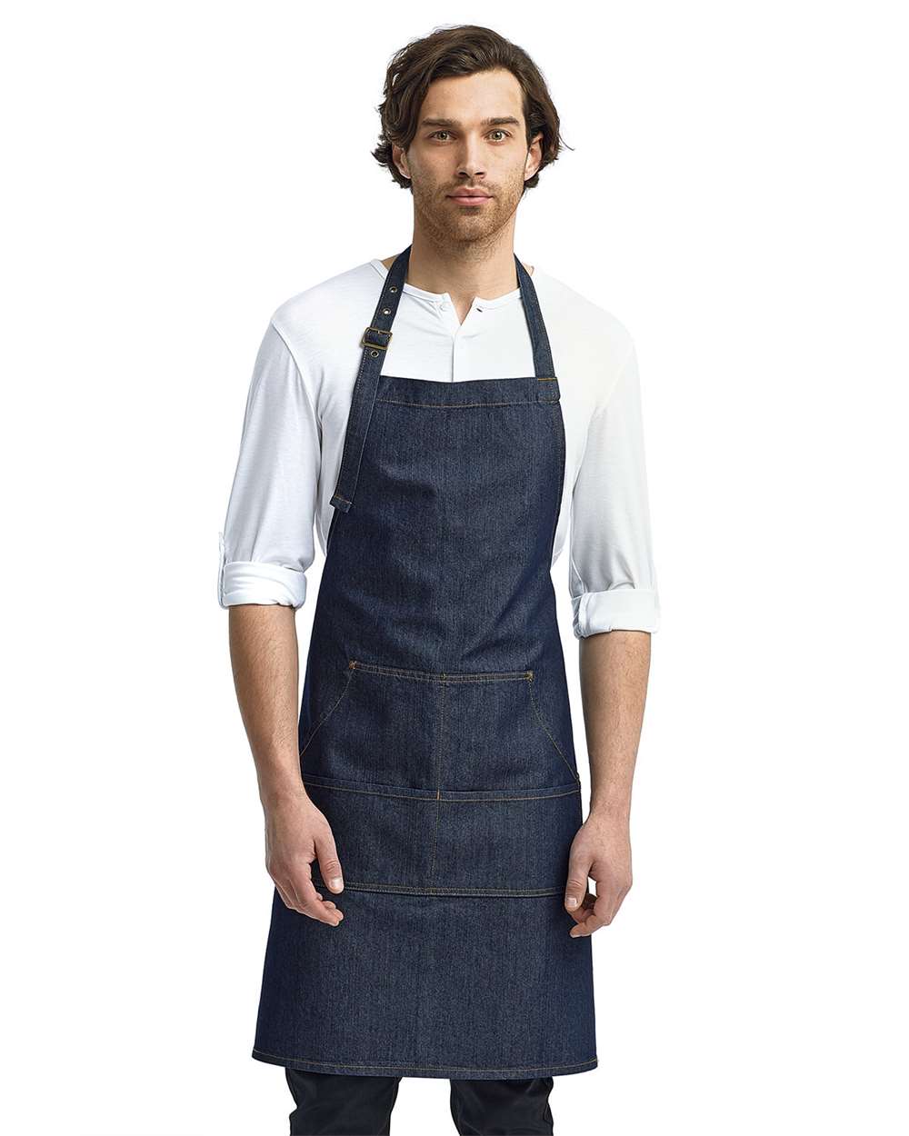 Jeans Stitch Denim Bib Apron – RP126