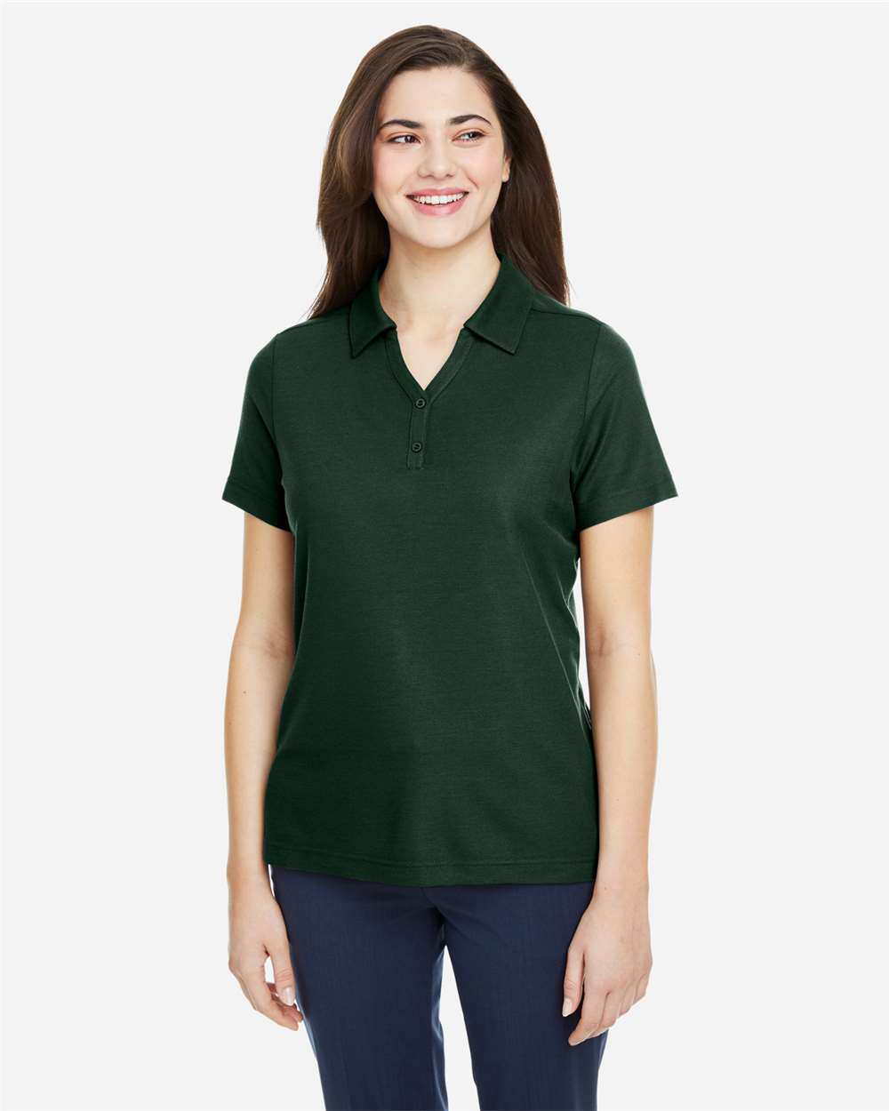 Women's Fusion ChromaSoft™ Pique Polo – CE112W – Forest