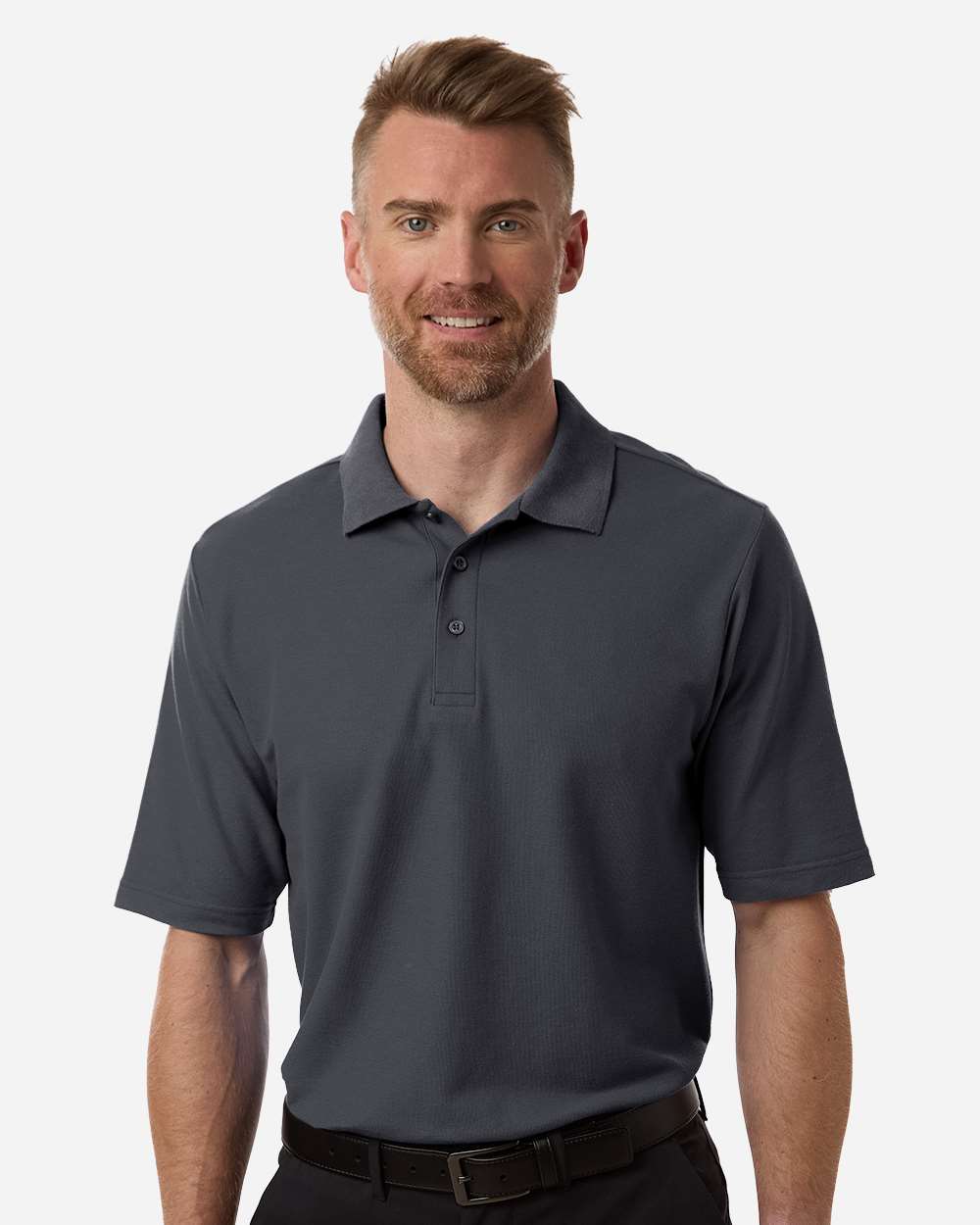 Men's Resolve CVC Performance Pique Polo – CE106 – Carbon
