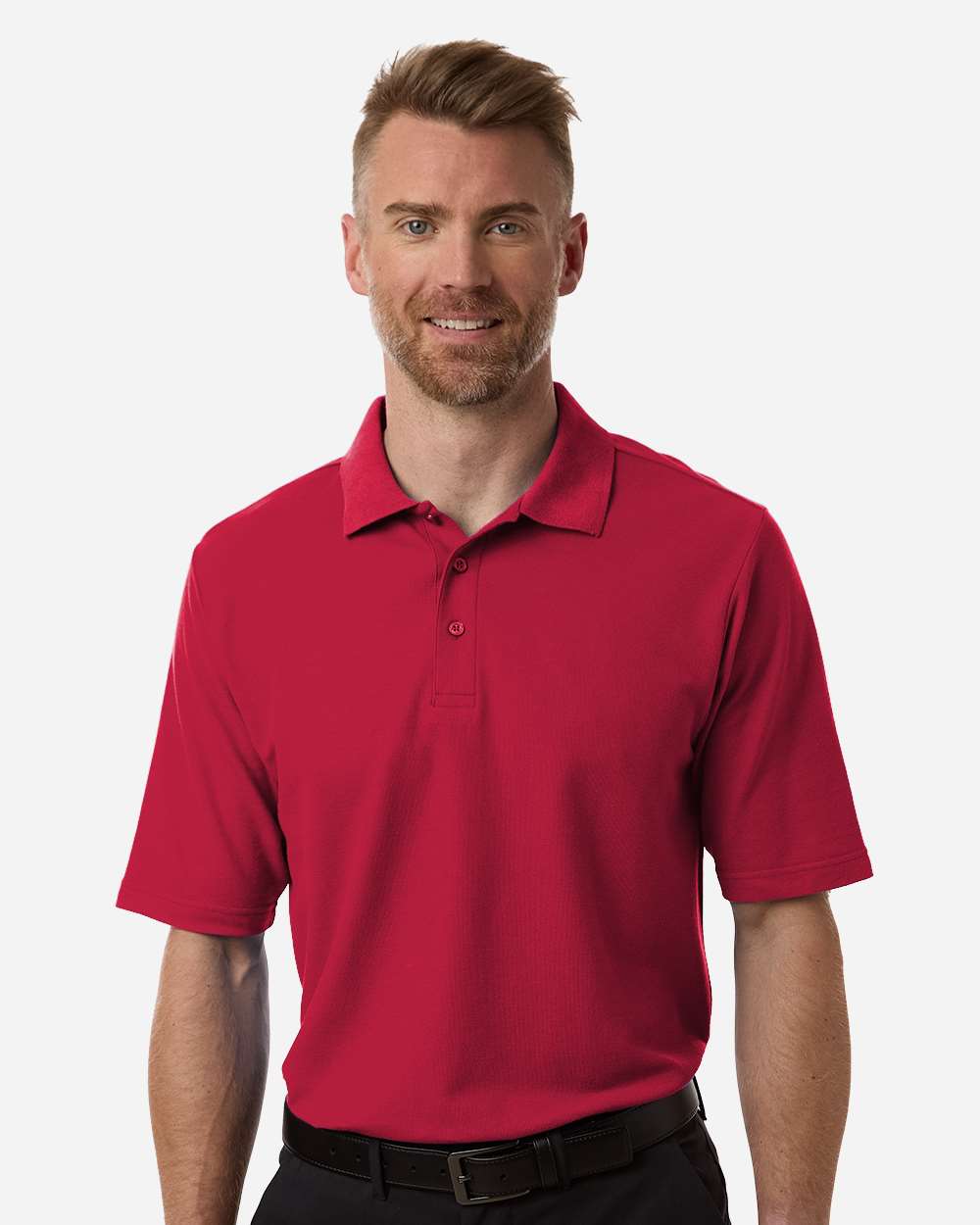 Men's Resolve CVC Performance Pique Polo – CE106 – Classic Red
